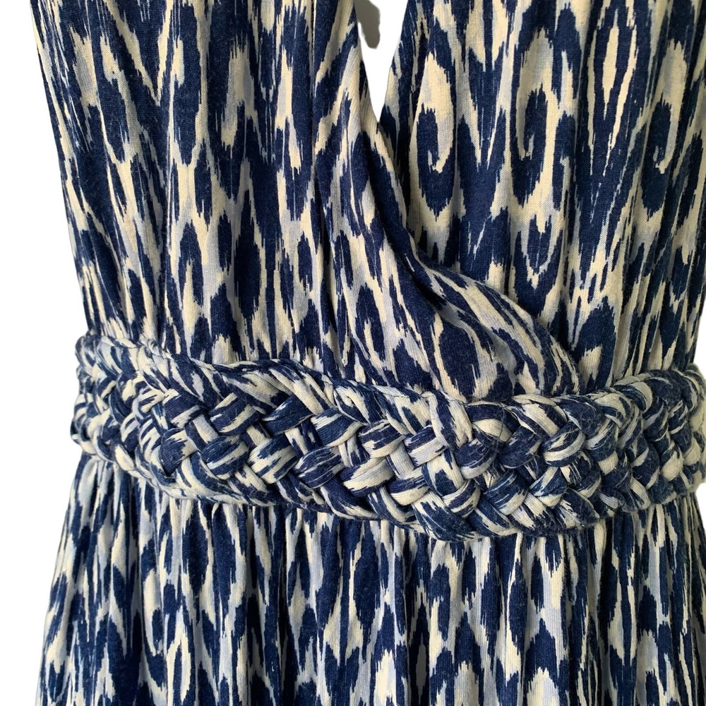Blue and White Maxi Dress - Picture 3 of 5